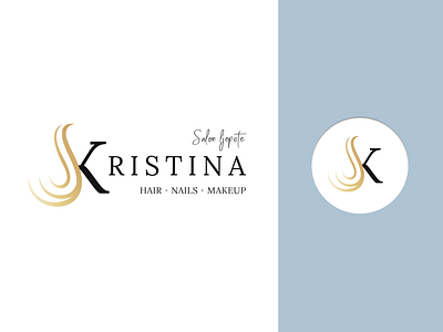 Logo Design | Beauty salon Kristina beauty salon branding branding design design elegant elegant design elegant fonts identity logo logo design logodesign logomark logomarks logos logotype logotypes pictorial logo pictorial mark salons