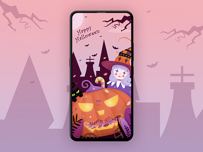 Halloween color halloween illustration