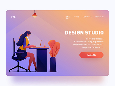 Web Illustration coloful design illustration lighting ui web web design website work