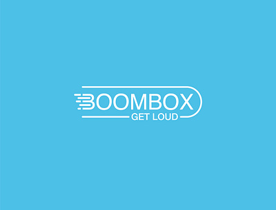 BOOMBOX branding design flat identity illustration lettering logo minimal type vector