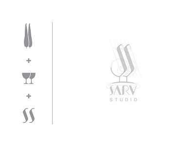 SARV STUDIO branding design flat identity illustration lettering logo minimal type typography