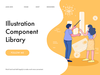 Illustration component library-Financial scenarios