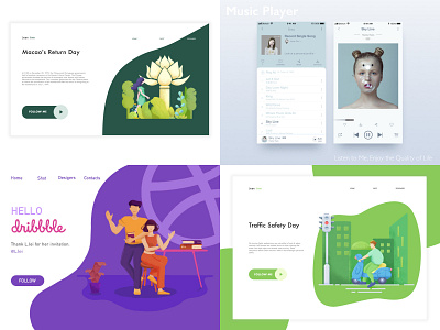 2018 app design illustration ui web