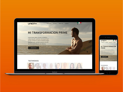 Transformación Prime site marketing user experience user interface web design