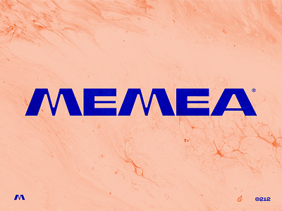 Memea® blue body brand brand identity branding cosmetics custom design font identity lettering logo logotype m mark typography woman wordmark