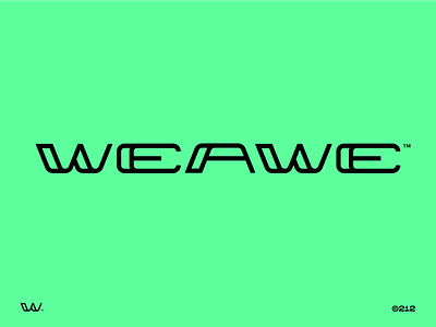Weawe™ brand brand design brand identity branding concept logo design developer font green logo identity design logo design round logo rounded font software logo startup startup logo ui logo w logo wordmark wordmark logo