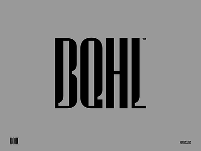 BQHL™ branding branding design condensed elegant experimental type film film logo french identity logo logo design logomark logotype production retro font type design typeface vintage wordmark wordmark logo