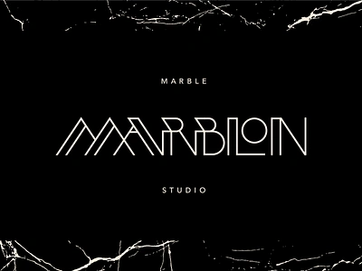 Marblon™ art deco black brand branding branding design elegant font lettermark logo design logomark logotype marble marble texture studio logo type type design typeface typography wordmark wordmark logo