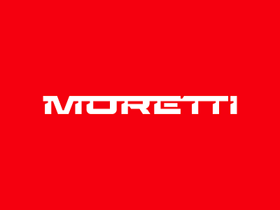 Moretti™ branding design font font design gear logo gears industry italian logo logo design logomark logotype m logo red transmission type design typeface typogaphy wordmark wordmark logo
