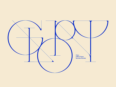 Glory design elegant elegant font font geometric glory graphic design lettering lettering logo lettermark logo logotype minimal serif font type type art type design typeface typography wordmark