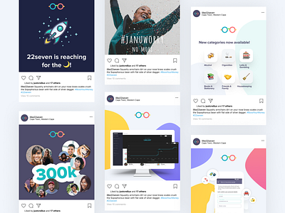 22seven Instagram Post Designs 22seven branding budget design digital digital design finance fintech graphic graphicdesign graphics instagram instagram post product design social media