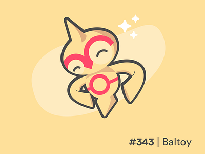 Baltoy #343 Pokemon 2d baltoy design flat flat design graphic graphic design icon illustration interfacedesign pokemon sketch sketchapp ui vector