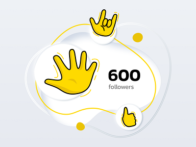 600 followers - Thank you Dribbblers!
