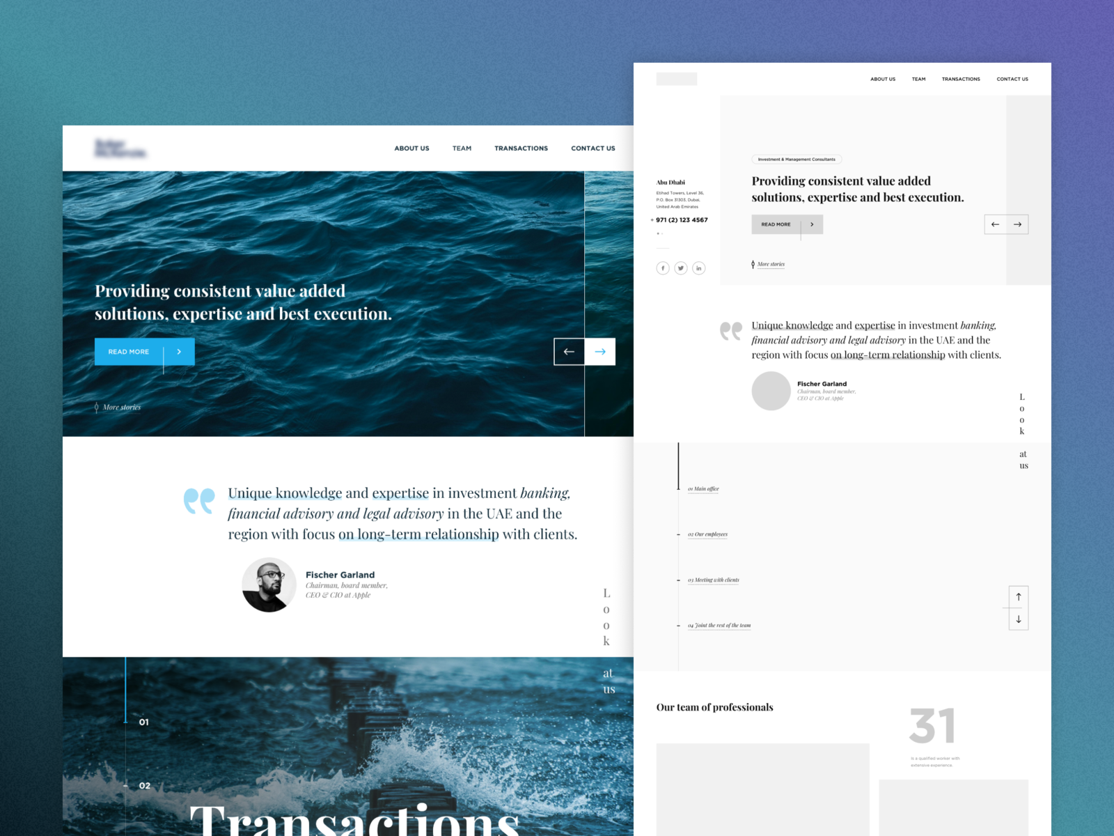 Law Firm Website Wireframe & Design by OTAKOYI on Dribbble