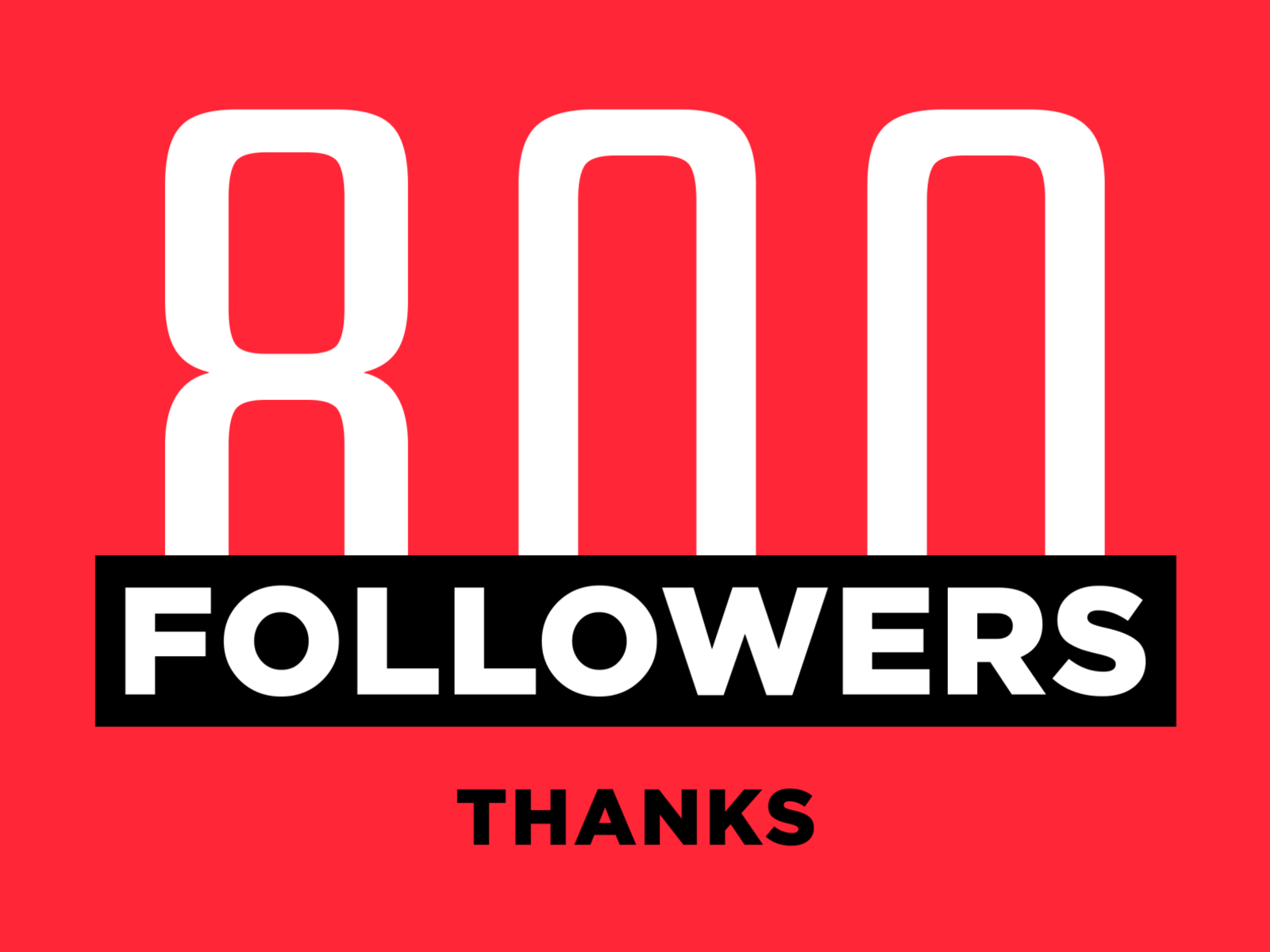 800 followers - Thank you Dribbblers! by OTAKOYI on Dribbble