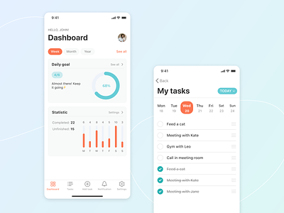 Doit Mobile App analytics app calendar checklist dashboad ios list management planning productivity task task list task management task manager tasks to do to do app to do list todolist ux