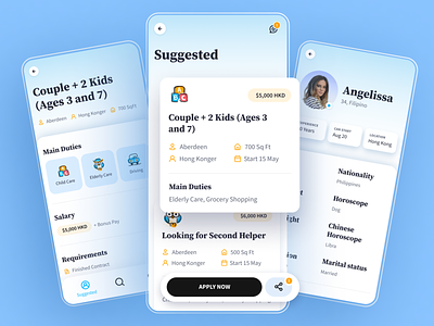 Mobile app for the employment center app career chat employee employers employment extended search hiring hiring platform hr ios job job applicant job board job listing kids mobile app recruit recruiting vacancy