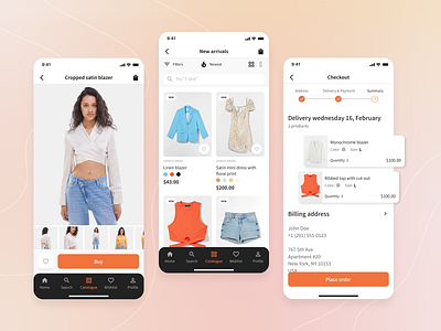 E-commerce Mobile App app cart clean clothes concept e commerce e commerce app fashion ios ios app minimal mobile mobile app mobile ui product shop shop app shopping store uiux