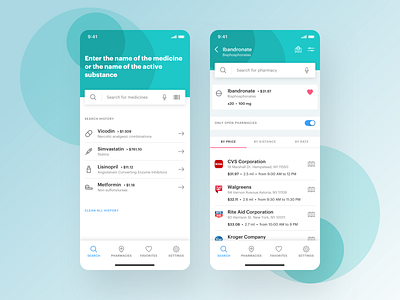 Medicine App app assistance clean clinic design doctors hospital interface ios medecine medical minimal mobile patients pharmaceutical pill simple ui ux web design