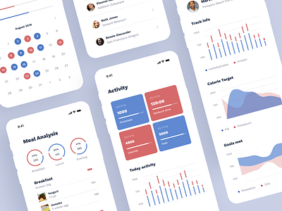 Health Application 2019 app design health health app health care healthcare interface ios minimal mobile simple ui ux