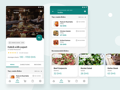 Food Delivery Services 2019 android app app clean concept delivery design dishes ecommerce food food app interface marketplace minimal restaurant simple tasty typography ui ux