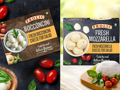Frolic Mozzarella Cheese Packaging Design