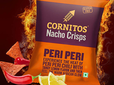 Cornitos Peri Peri Packaging Design creativedesign logo packagingdesign packagingdesigncompany productdesign