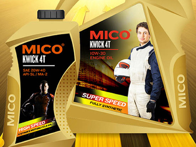 Mica Engine Oil Label Design creativedesign packagingdesign packagingdesigncompany productdesign