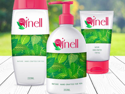 Jnell Powder Cool Label Design