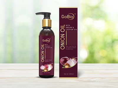 GoBio Onion Oil cosmaticepackaging cosmaticpackagingdesign creativedesign packagingdesign packagingdesigncompany productdesign