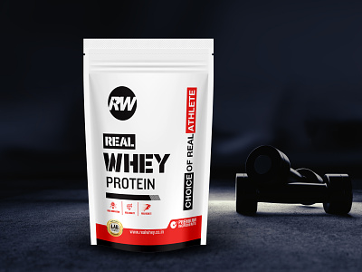 Rw Whey Protein creativedesign graphic design label design medical packaging design packagingagency packagingdesign pharmaceutical packaging design productdesign