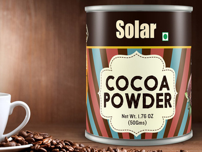 Solar Cocoa Coffee Powder Packaging coffee coffee packaging coffee powder creativedesign packagingdesign productdesign