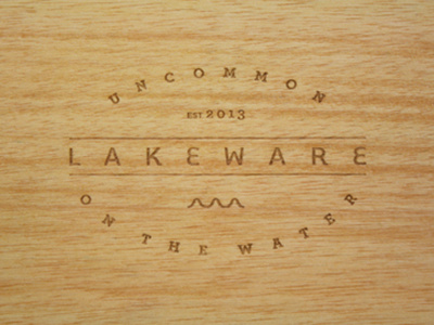 Lakeware Logo lake water wood