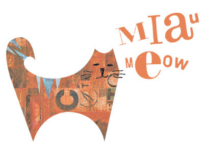 Gato cat collage illustration meow spanish