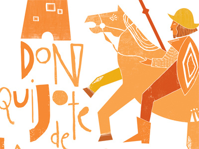 Don Quijote don quijote hand drawn type