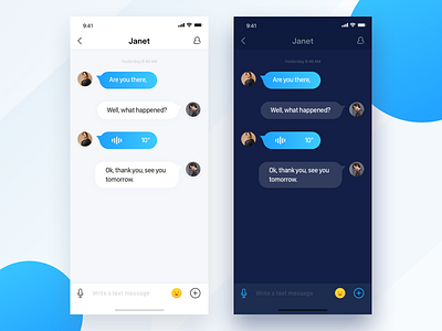 Chat page design 2 ui