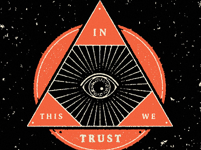 In This We Trust 1984 america distressed eye film icon illustration