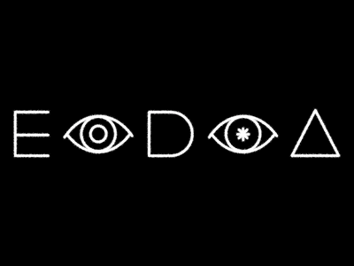 EIDIA animated art black branding design dog eyes idea illustration neon shop typography