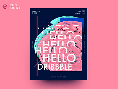 Hello Dribbble design illustration