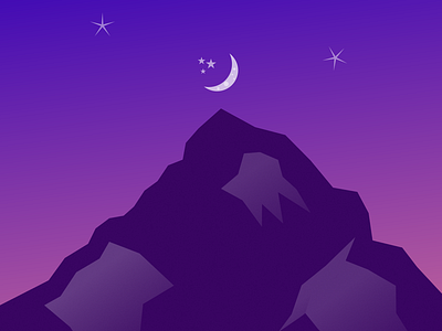Nice mountain at the sunset moon mountain! sky night stars