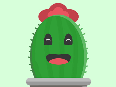 Cute and Funny Cactus cacti cactus cactus illustration cactuses flat illustration vector