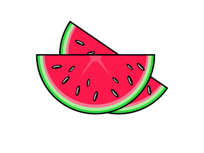 Watermelon design fruit illustration vector watermelon watermelon for summer