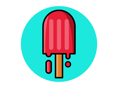 Melting Ice Cream branding cone cream design flat ice ice cream illustration logo melting minimal vector