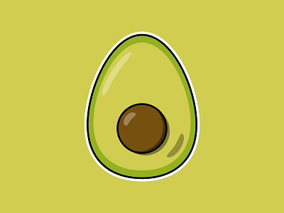 Sliced Avocado avocado branding design flat illustration keto logo minimal oil vector