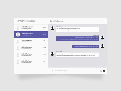 #DailyUI Day 13 - Direct Messaging dailyui ui ux web