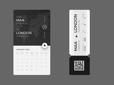 #DailyUI Day 24 - Boarding Pass