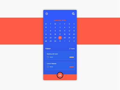 #DailyUI Day 38 - Calendar