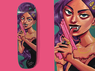Trigger Happy acrylic art character art culture exhibition gallery illustration painting skateboard