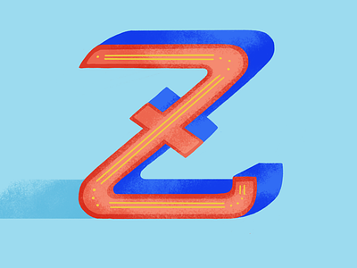 36DOT: Z 2020 36daysoftype07 digital illustration dribble illustration lettering