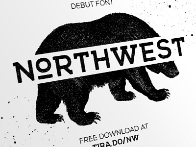 FREE FONT - NORTHWEST design download font free logo northwest retro rough textured tirado vintage